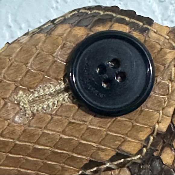 Saint Laurent Paris Python Leather Belted Playsuit size FR 36 Long Sleeve Shorts - Picture 7 of 16